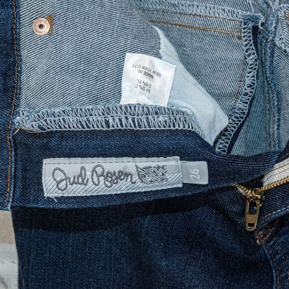 Judi Rosen NY Women's High Rise indigo cotton Stretch Skinny Jeans size 26 - Picture 2 of 15